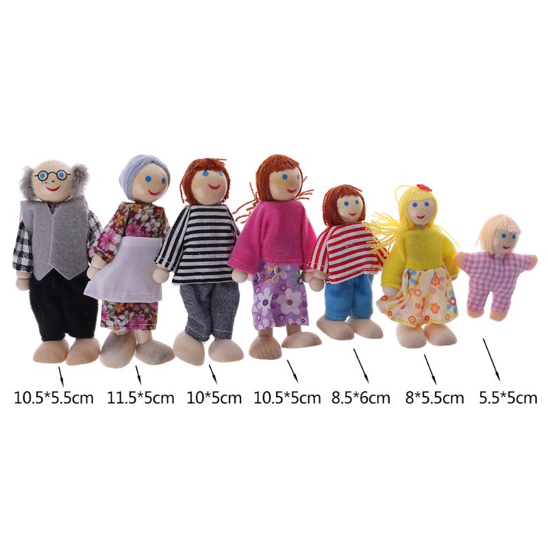 Miniature Wooden Doll Family 1 -  This Big World