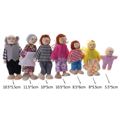 Miniature Wooden Doll Family 1 -  This Big World