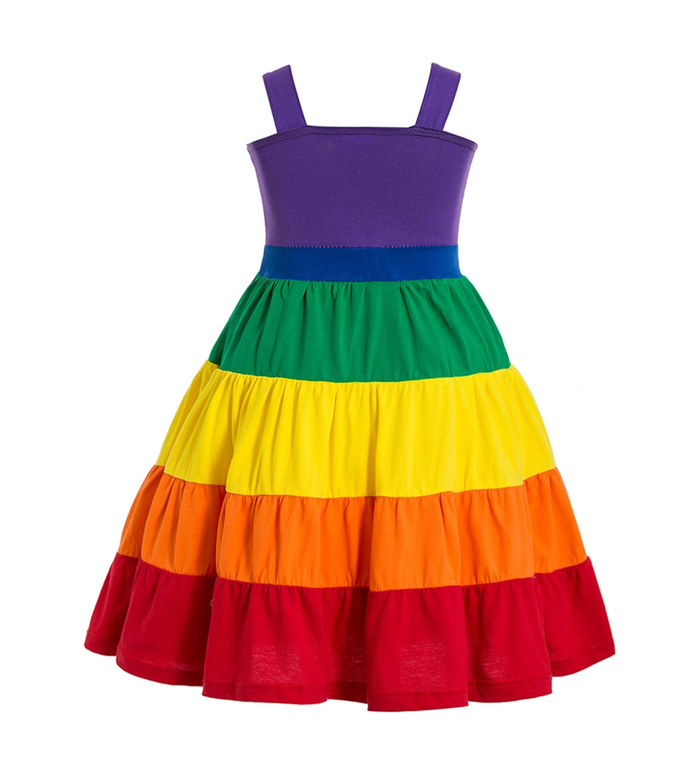 Rainbow Sleeveless Dress - This Big World