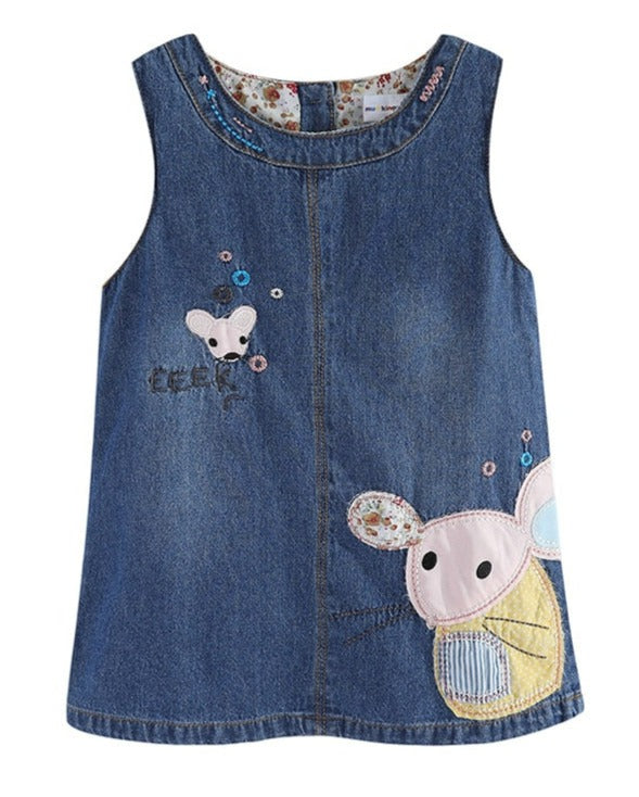 Mouse Denim Dress - This Big World