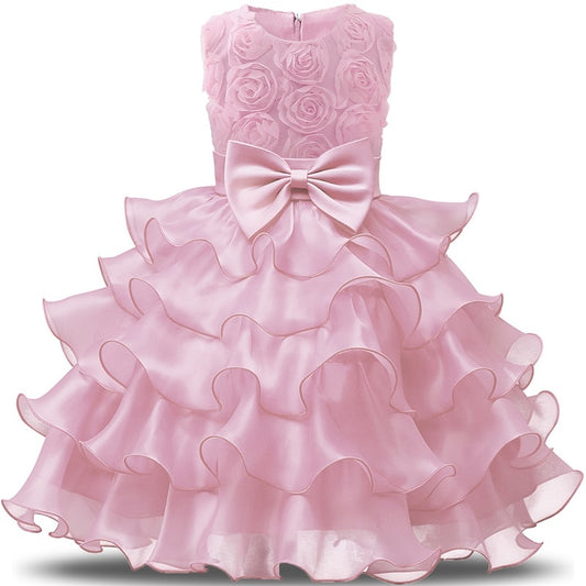 Tiered Pink Rosebud Dress - This Big World