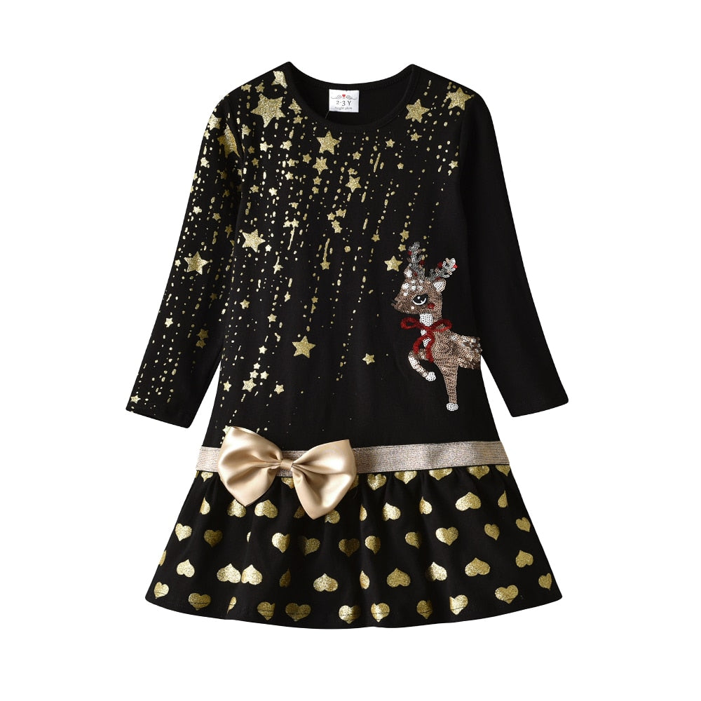 Reindeer and Falling Stars Dress - This Big World