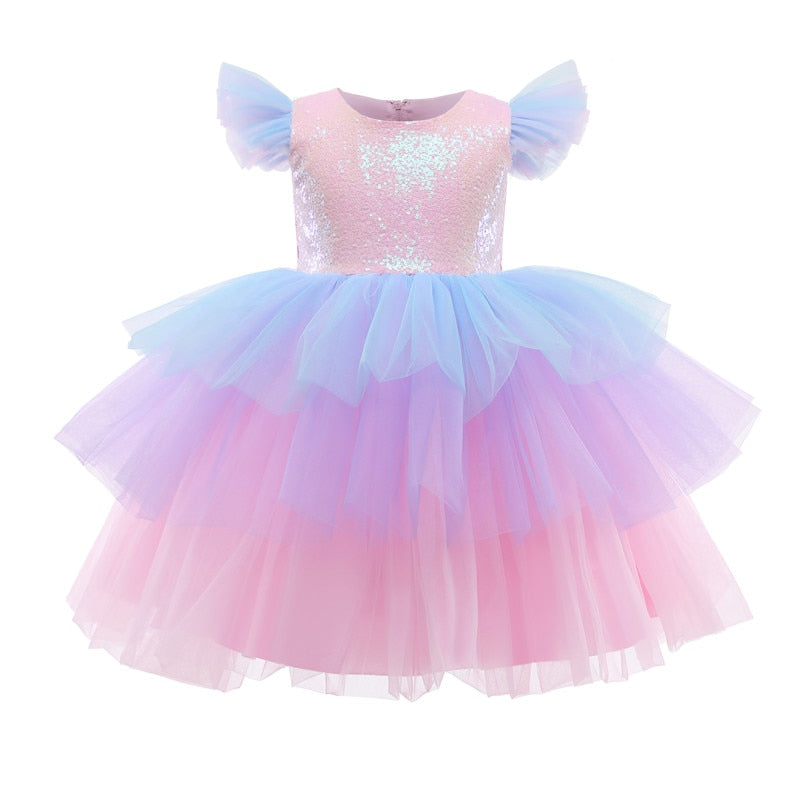 Tiered Rainbow Dress - This Big World