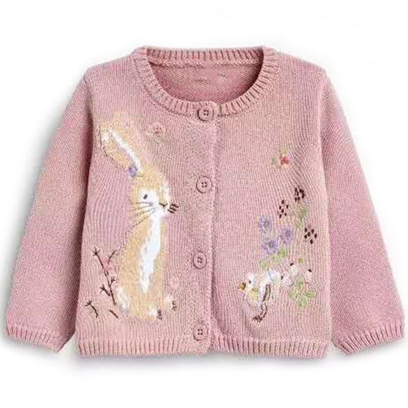 Baby Animals Pink Cardigan - This Big World