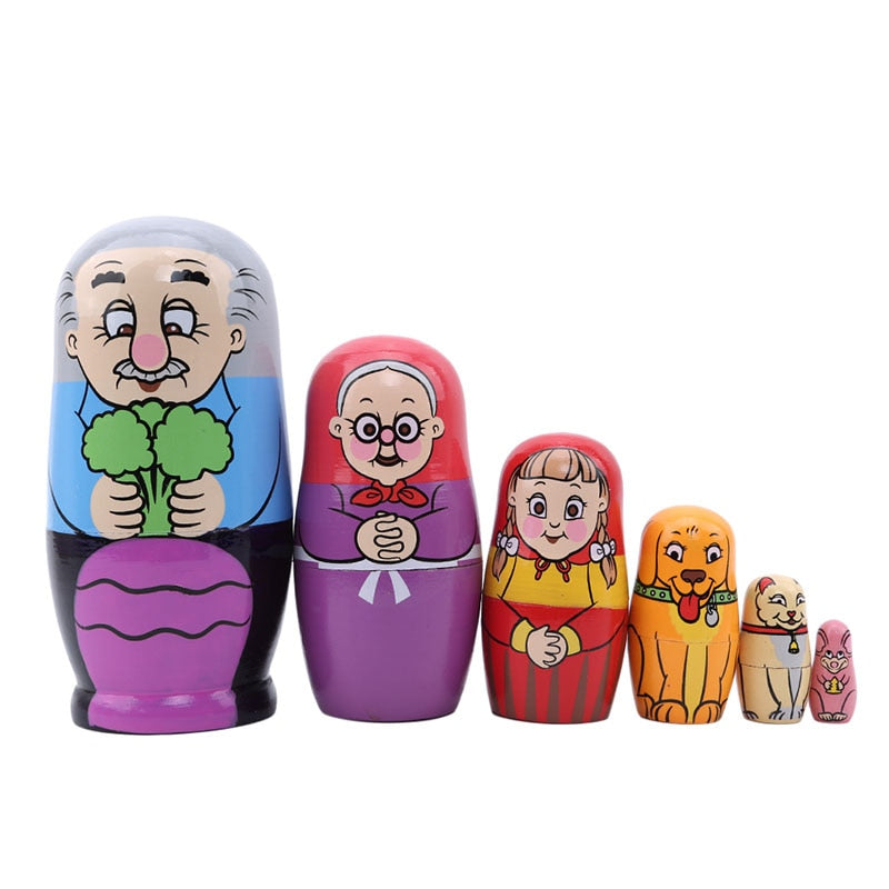 With Grandma and Grandpa Nesting Dolls - This Big World