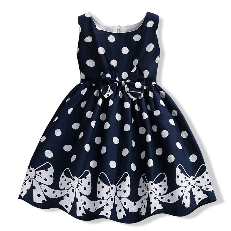 Lolita Style Polka Dots and Bows Dress - This Big World