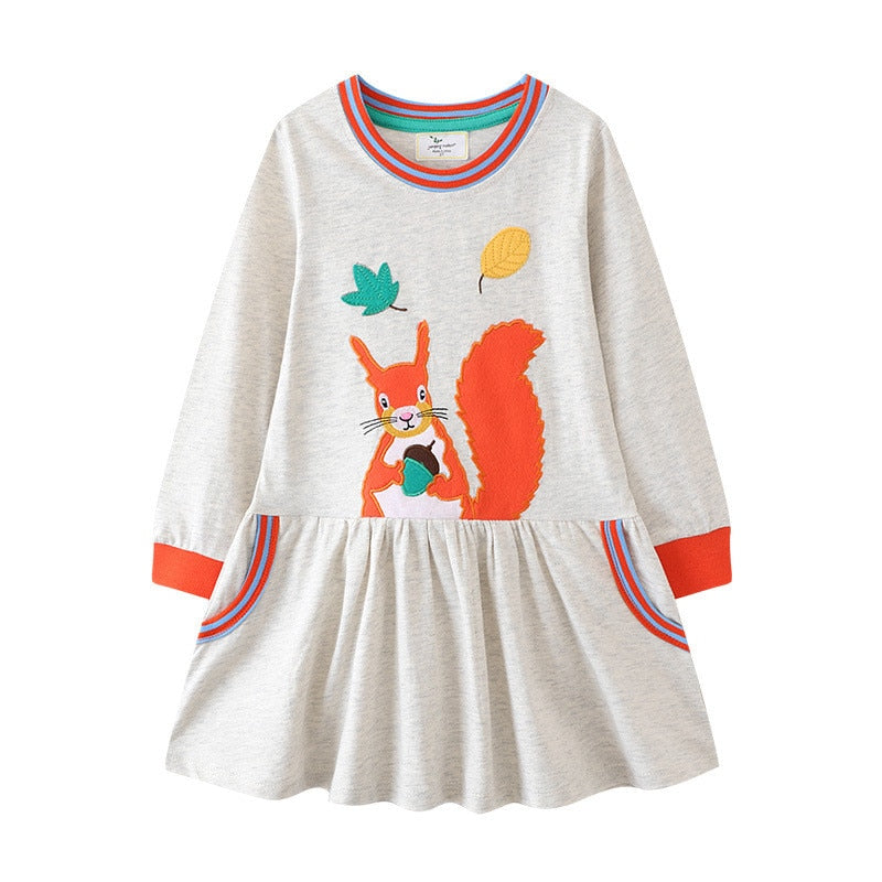 Orange Squirrel Dress - This Big World