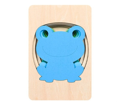 3D Frog Puzzle - This Big World