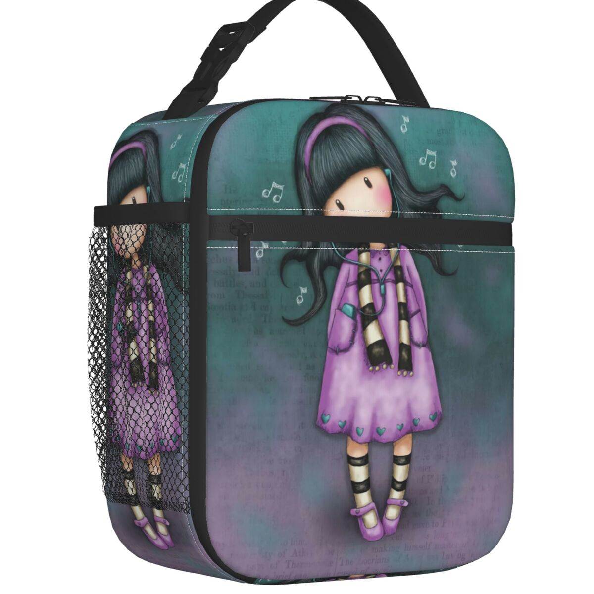 Santoro Gorjuss Lunch Bag Lavender Girl - This Big World