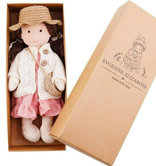 Evgeniya Elizarova  Handmade Plush Dolly - This Big World