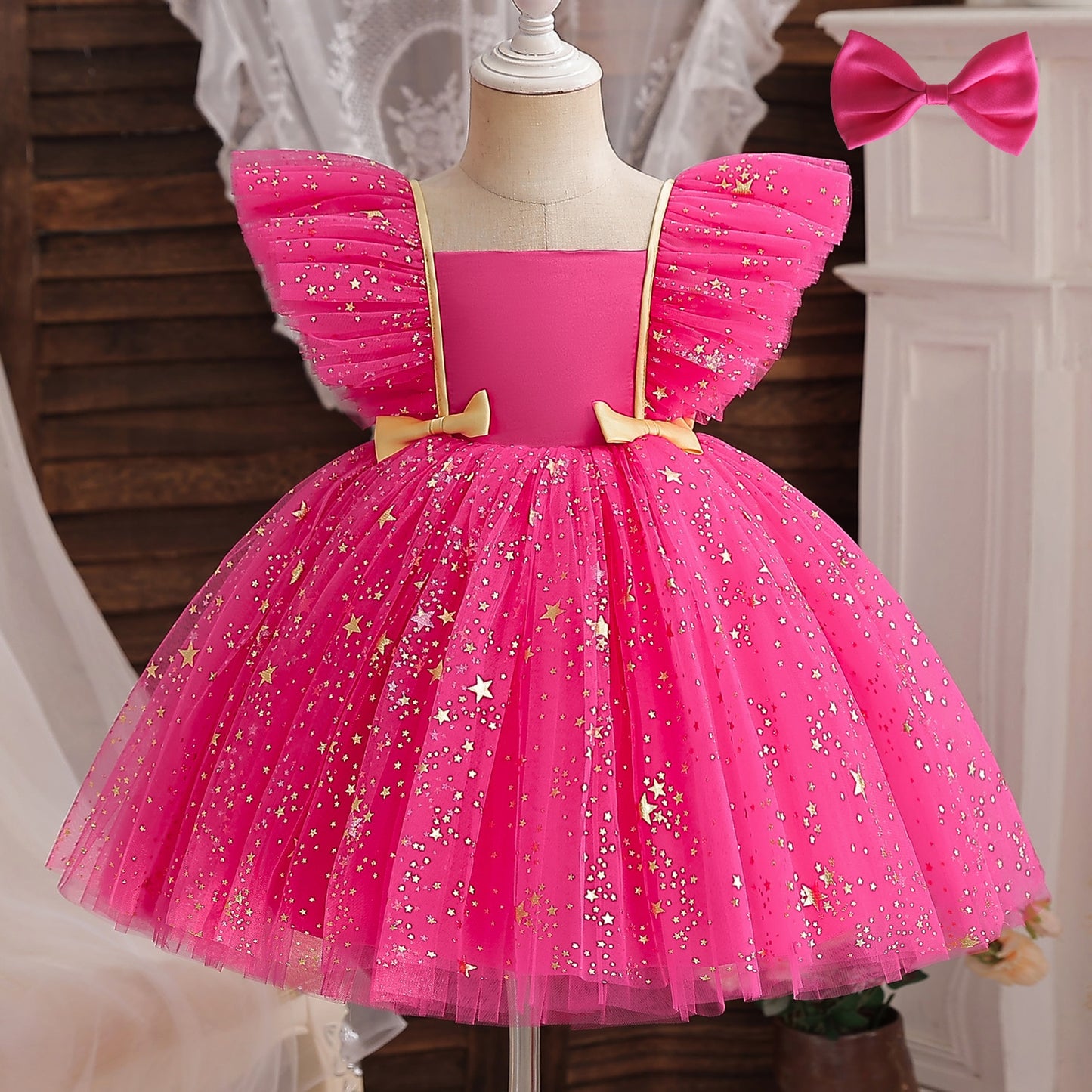 Fuchsia Angel Wings Dress - This Big World