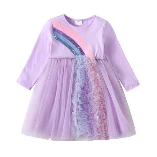 Rainbows and Ruffles Dress - This Big World